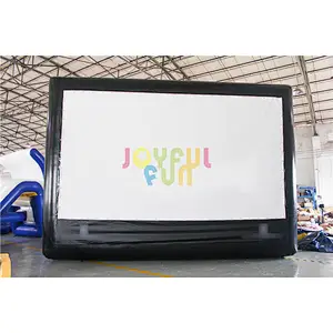 Joyful Fun OEM Advertising Screen Commercial Outdoor Inflatable Movie Screen