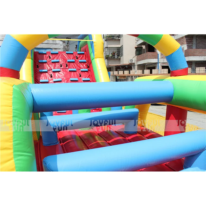 Hot sale commercial factory price inflatable obstacle course for sale inflatable adult kids course