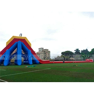 Fantastic design super huge and lengthen inflatable hippo slide inflatable water slide inflatable wet slide for sale