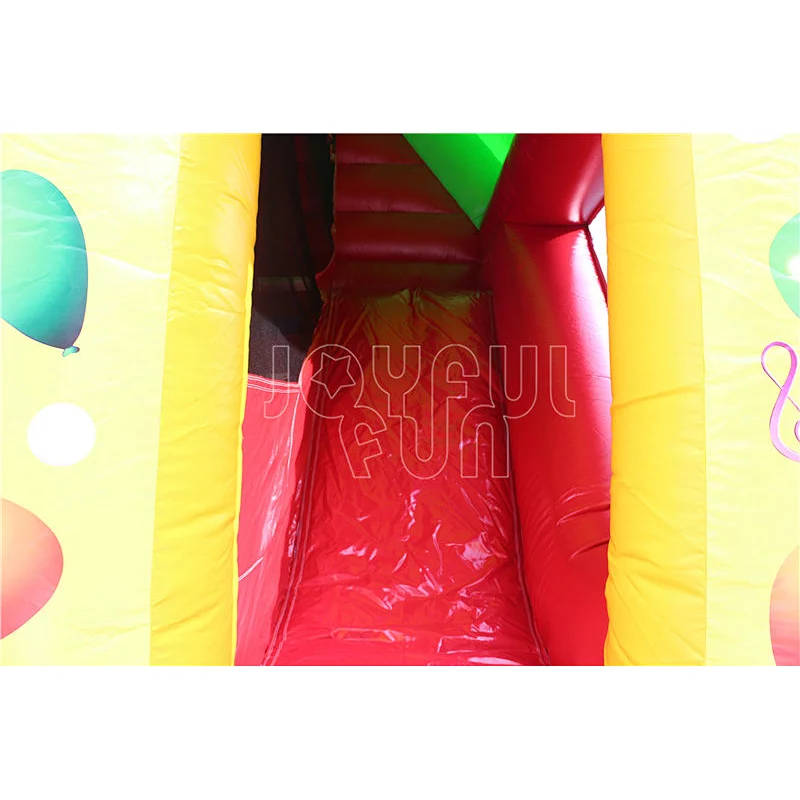 Inflatable forest park animal cartoon bouncy castle with slide combo Jungle inflatable bouncer theme combo