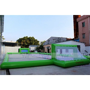 Good Custom Giant Inflatable Water Soccer Field Inflatable Football Foam Pit with Factory Price