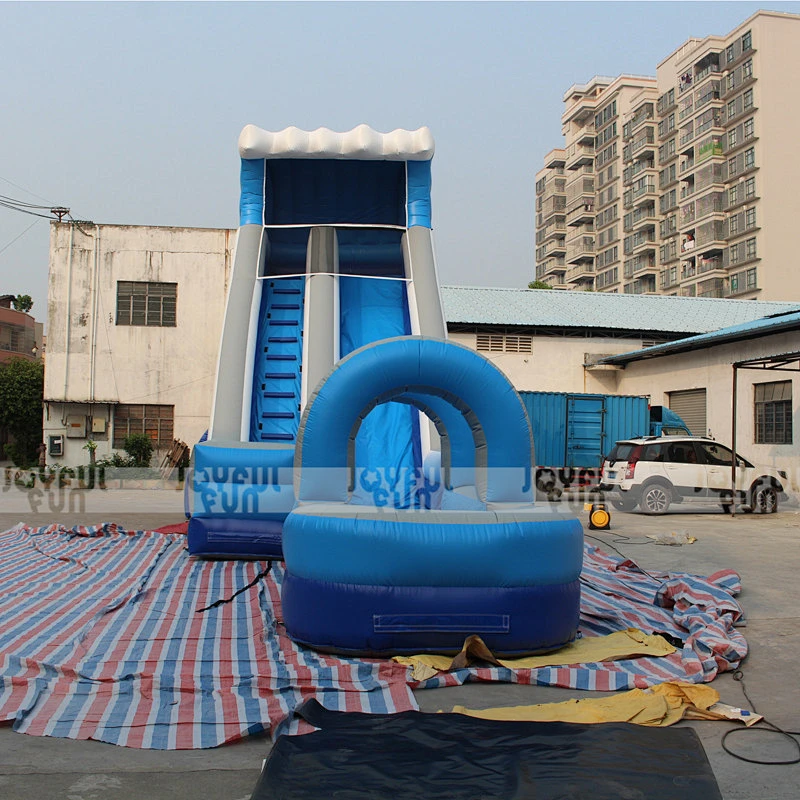 The most popular commercial grade inflatable wave water slide inflatable jumping model for sale