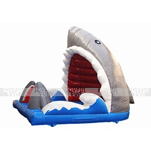 Good quality shark design inflatable surf board inflatable kids and adults game for sale