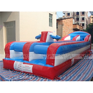 Inflatable Sport Game Inflatable Bungee Run Equipment with Shooting Basket
