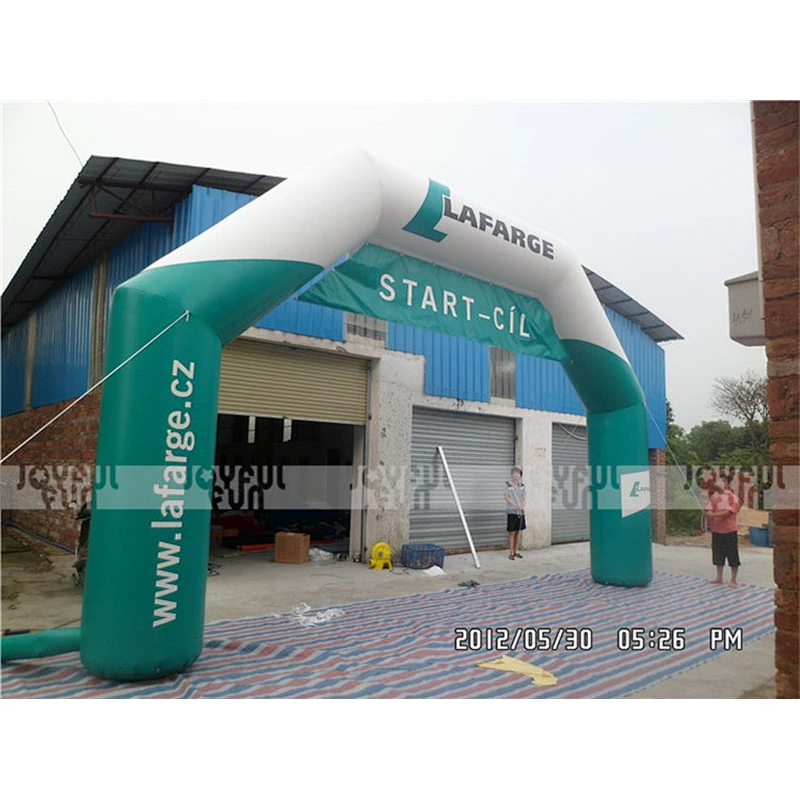 Custom Print Inflatable Race event start archway finish line Plastic march entrance way
