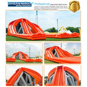 6-lane Exciting Supper Giant Large Big Hippo Inflatable Water Slide for Sale