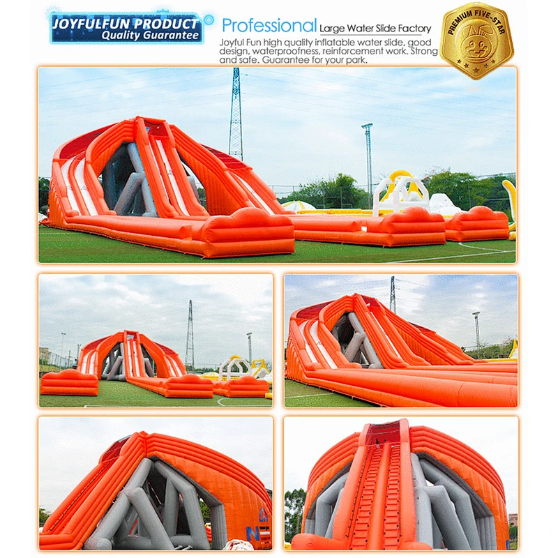 6-lane Exciting Supper Giant Large Big Hippo Inflatable Water Slide for Sale