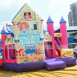 New Jumping Castle Inflatable Bouncer Kids 6 in 1 Inflatable Princess Combo