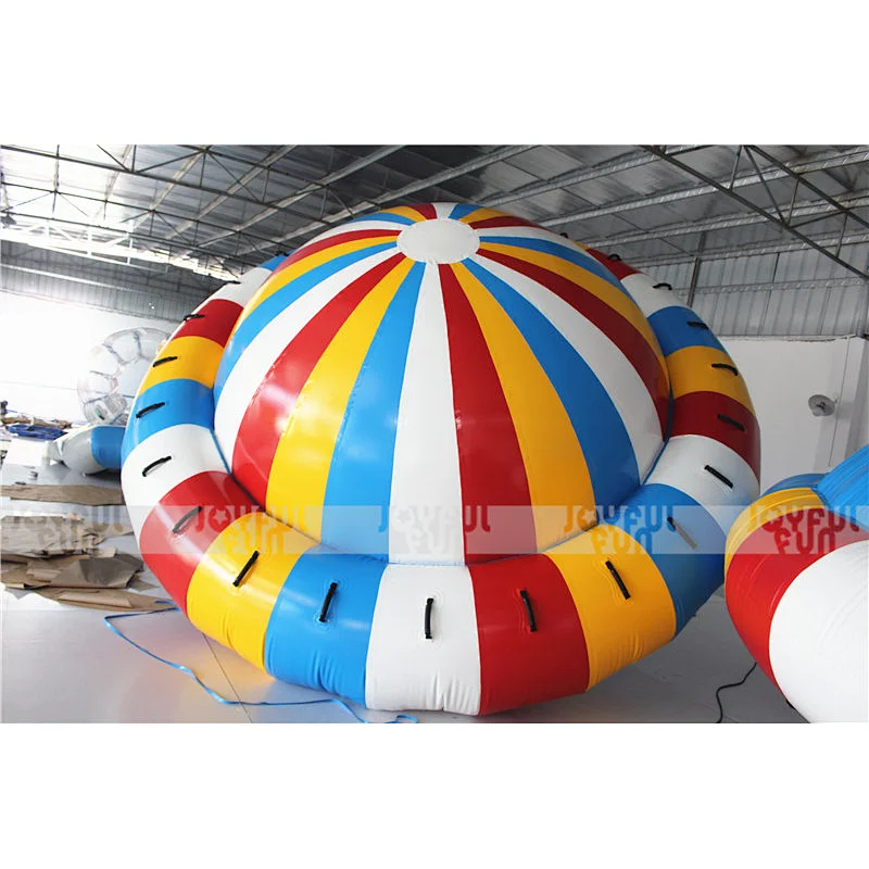 New product Joyful Fun factory inflatable flying boat towable inflatable disco boat for sale