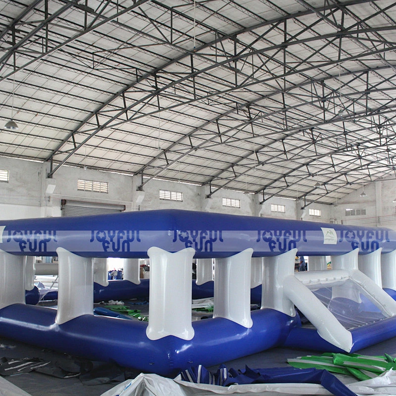 Giant inflatable water soccer field indoor playground equipment funny games inflatable toy for kids and adults