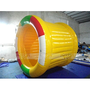 Funny plastic inflatable jumbo floating water pool ball / walk on water pvc bubble roller