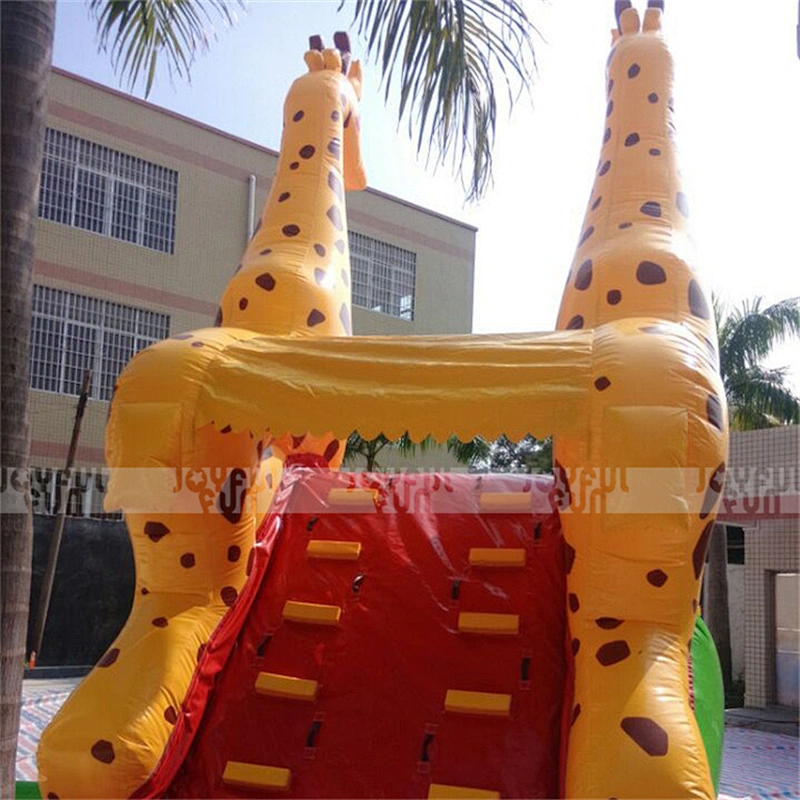Wholesale China Supplier Giraffe Theme Inflatable Water Slide with Pool and for Sale