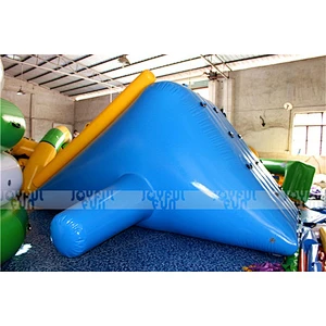 Small Blue Swimming Pool Floating Inflatable Water Slides