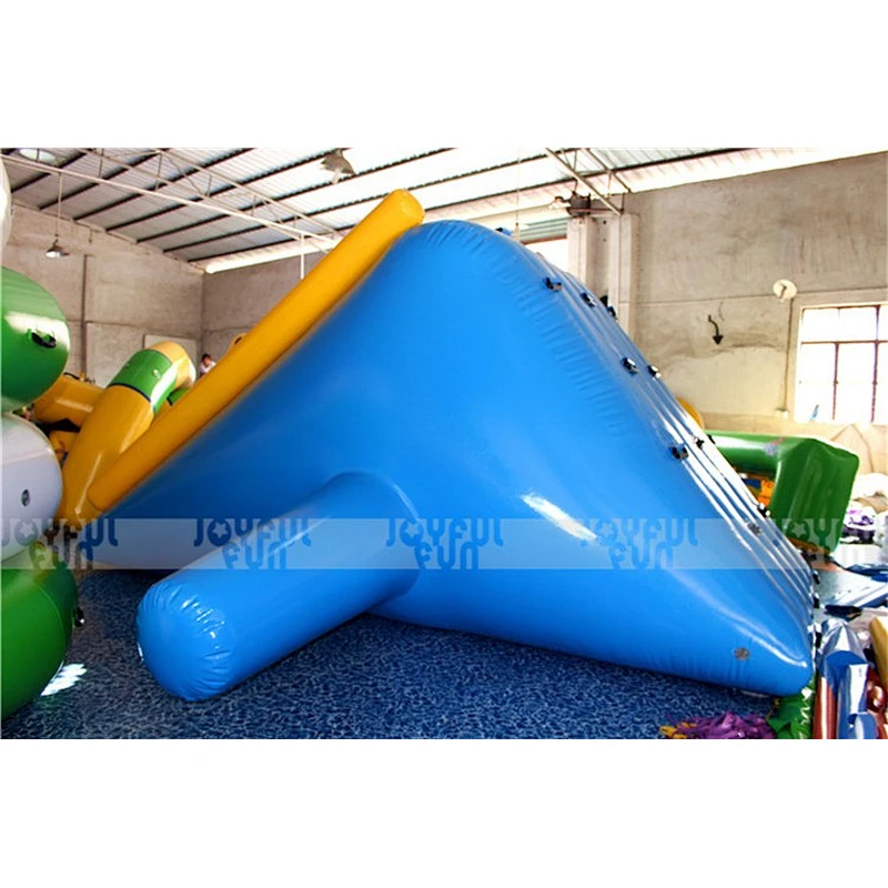 Small Blue Swimming Pool Floating Inflatable Water Slides