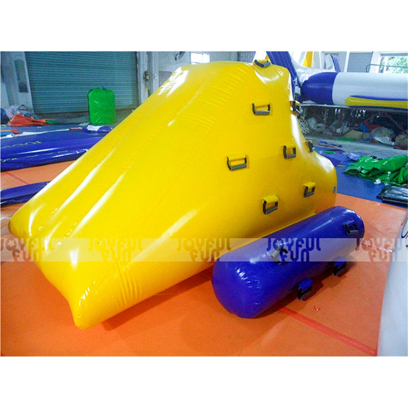 Commercial new design inflatable floating climb water slide inflatable wet slide for sale