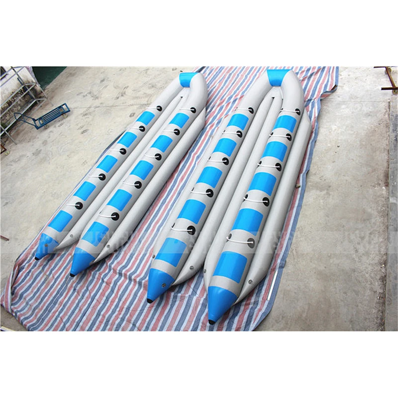 10 seats double tube inflatable funny flying banana boat for events or water games