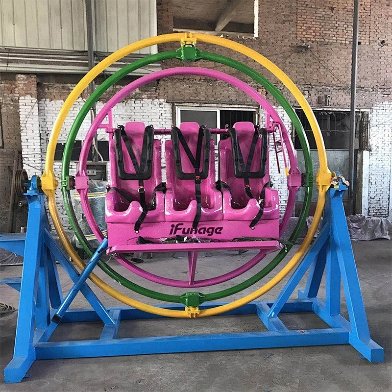 3 persons rotary seats mechanical amusement ride