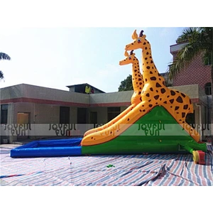 Wholesale Inflatable Giraffe Wet Slides For Rentals