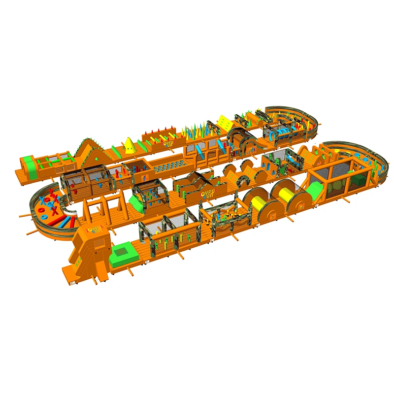 Customized Outdoor Inflatable Obstacle Commercial Adult Inflatable Obstacle Course for Sale