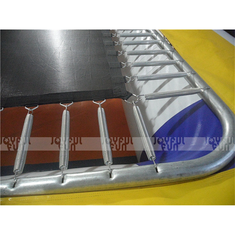 Floating water park toy rectangular inflatable jumping trampoline for sale