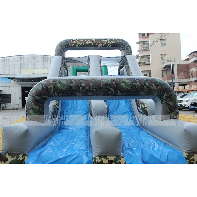 China professional factory high quality inflatable crazy camouflage obstacle course for challenge