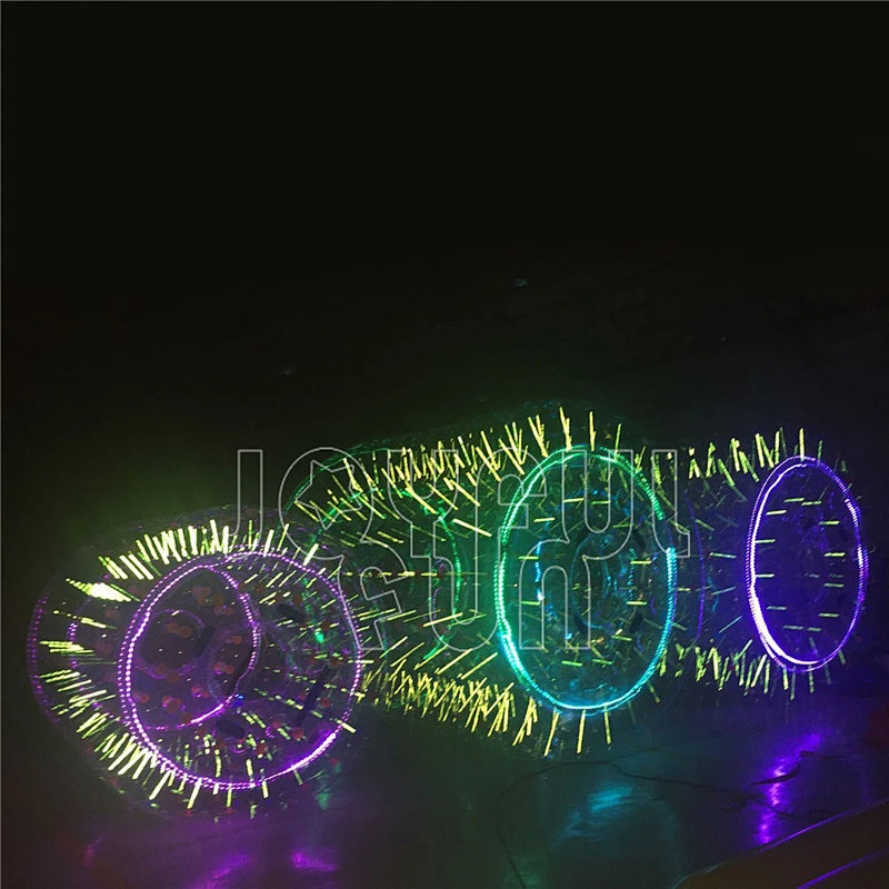 2019 Transparent LED reflecting inflatable water roller water rolling tube floating walking roller toys