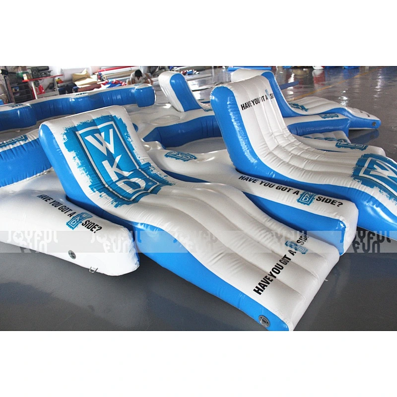 Factory Direct Prices Water Floating Island Water Chair Cheap Inflatable Water Park Equipment for Sale