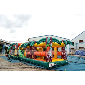 Commercial outdoor inflatable obstacle bouncy jumping toys inflatable new design for sale