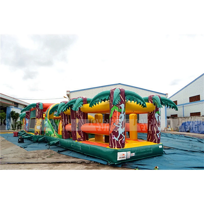 Commercial outdoor inflatable obstacle bouncy jumping toys inflatable new design for sale
