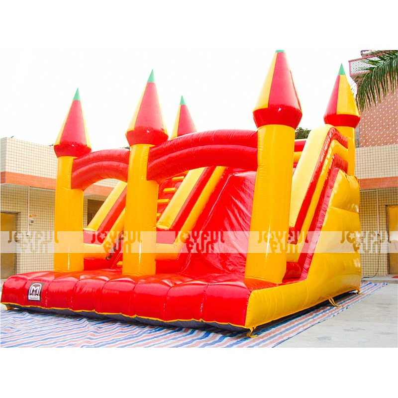 Commercial top quality inflatable dry slide bouncer game inflatable jumping game and toy for sale