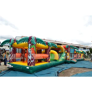Commercial outdoor inflatable obstacle bouncy jumping toys inflatable new design for sale