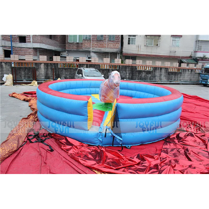 High quality Adults inflatable horse rodeo rides machine outdoor playground kids amusement park inflatable bull rodeo machine