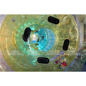 China manufacturer produced inflatable water walking roller inflatable wheel game for events