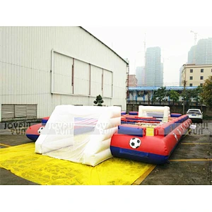Funny Sport Human Table Soccer Game Adult Custom color design Inflatable Football Field with digital print