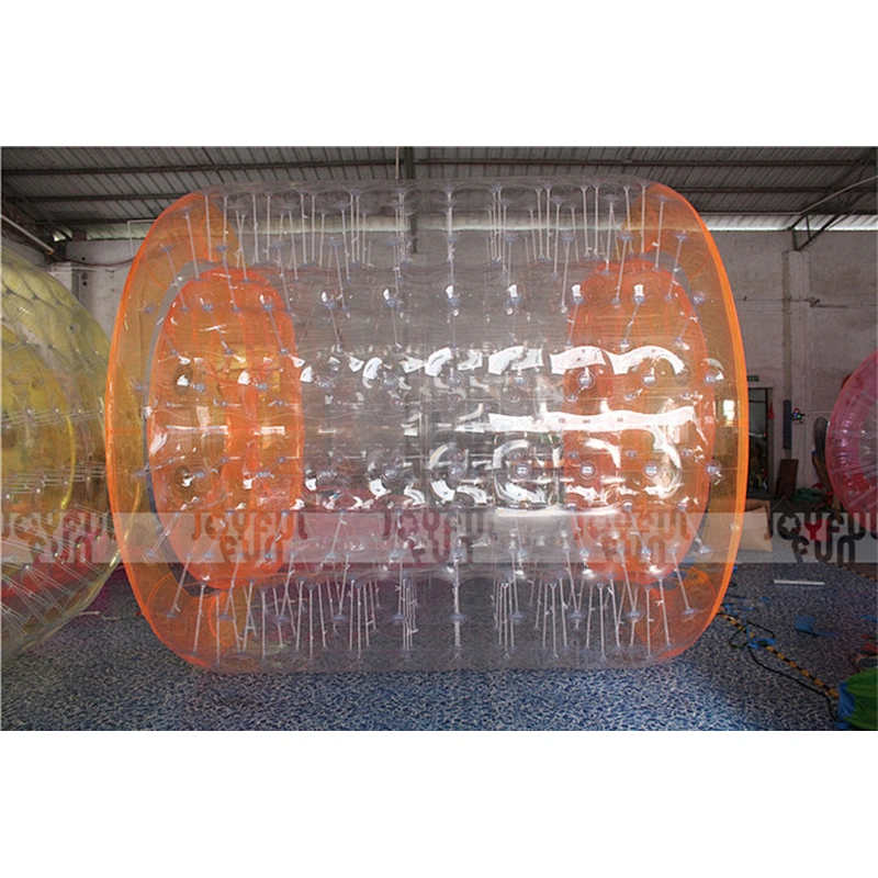 Customized color Orange inflatable roller ball inflatable PVC bumper ball for adult
