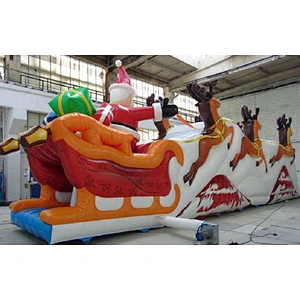 Christmas Theme Inflatable Obstacle Course Durable Inflatable Obstacle Christmas Deer Obstacle Course