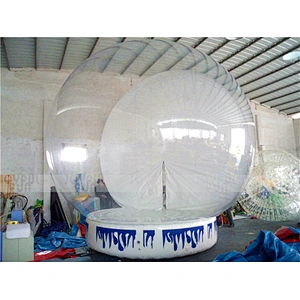 Inflatable Christmas custom snow global snow resin craft for gift Souvenirs indoor snow global for home decoration