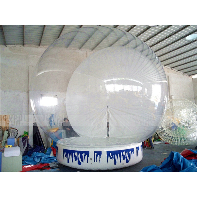 Inflatable Christmas custom snow global snow resin craft for gift Souvenirs indoor snow global for home decoration