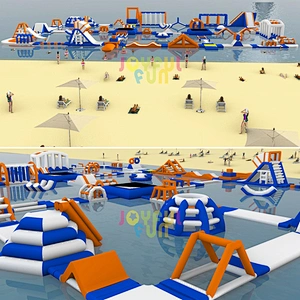 Joyful Fun Manufacturing Outdoor Big Inflatable Floating Water Park for Kids and Adults