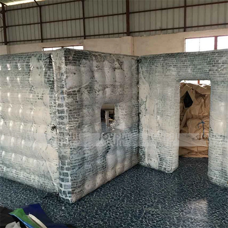 China cheap price inflatable paintball camouflage wall inflatable popular war game