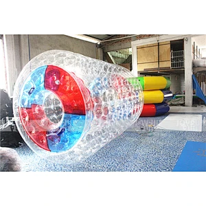 China factory price inflatable walking roller toy inflatable wheel game inflatable for sale