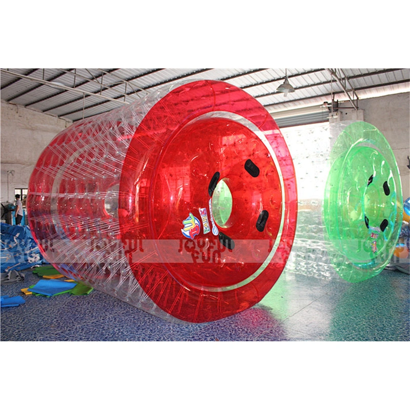 Factory price popular inflatable water roller ball wheel inflatable roller wheel game for events