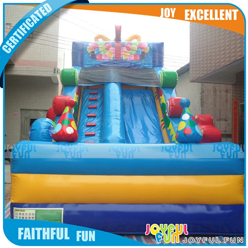 Commercial inflatable water slide, inflatable slide with landing, inflatable bouncy slide for slide