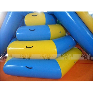 2017 New products wholesaler inflatable floating hippo water slide