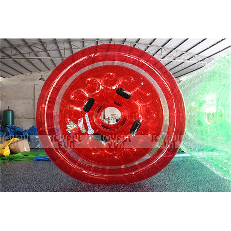 Factory price popular inflatable water roller ball wheel inflatable roller wheel game for events