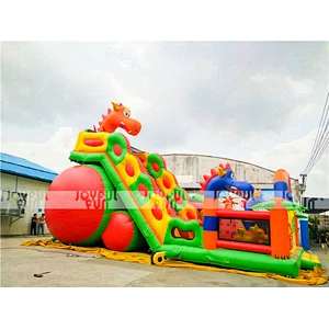 Factory Direct Sale Dragon Dinosaur Movable Mouth Big Slide Playground
