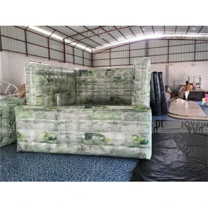 Guangzhou factory price inflatable paintball house inflatable jumping game for sale