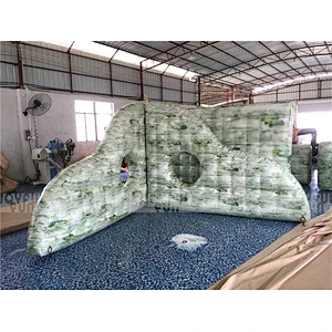 High quality inflatable paintball obstacle wall simulated war game paintball bunker for sale