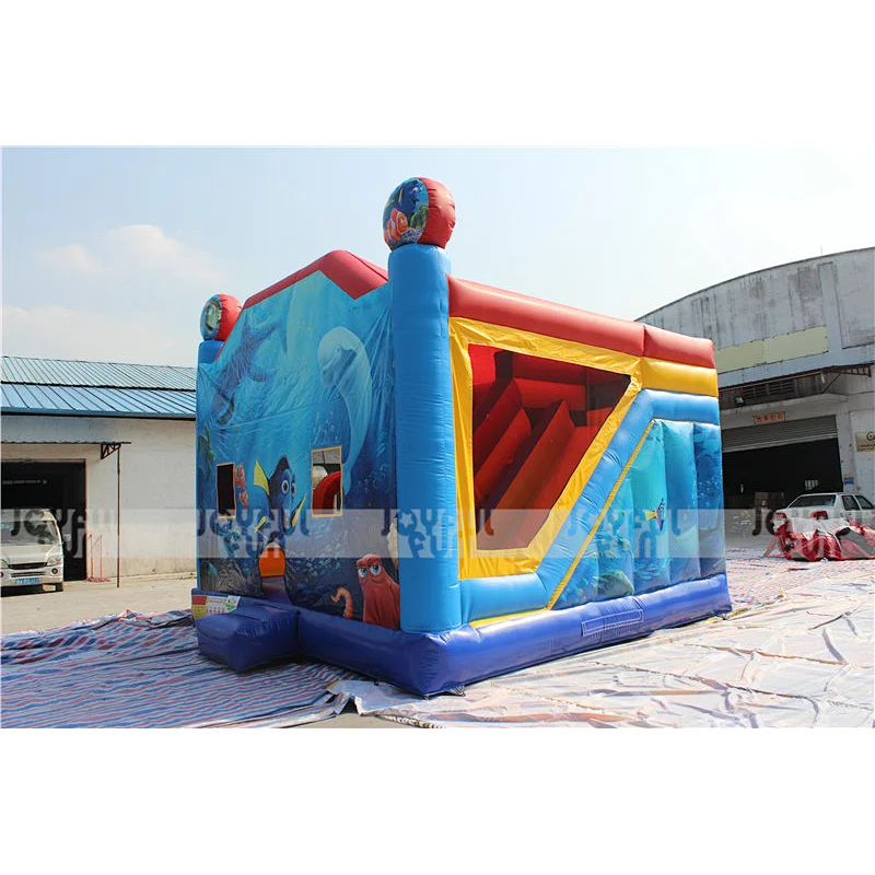 Inflatable cartoon jump bouncy castle house inflatable combo for amusement park