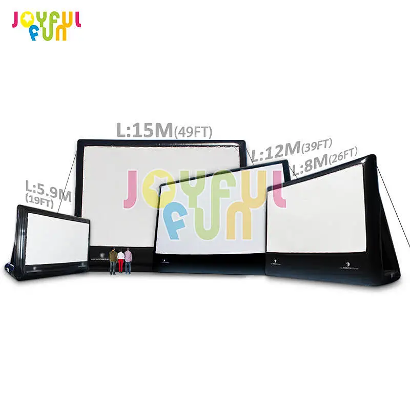 Joyful Fun OEM Advertising Screen Commercial Outdoor Inflatable Movie Screen